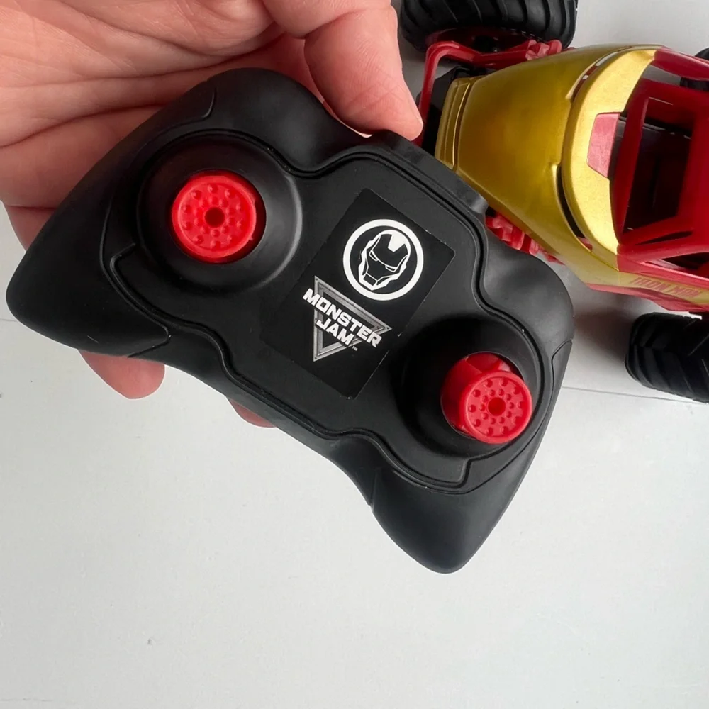 Monster Jam, Marvel Iron Man RC Monster Truck, 1:24 Scale, Kids Toys